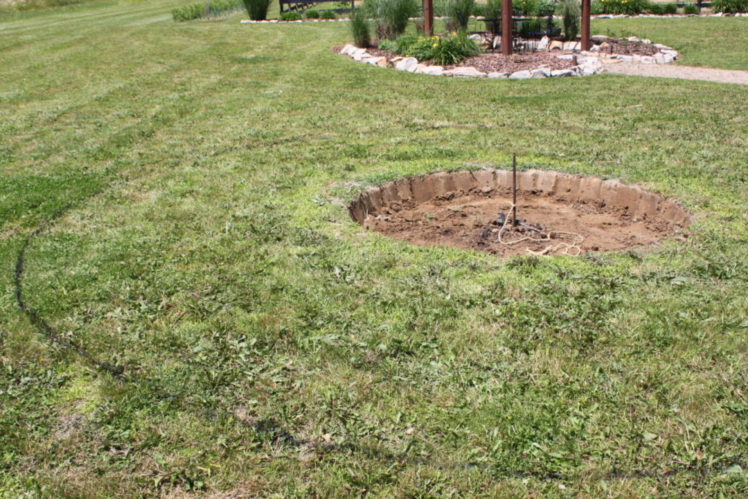 fire pit outline